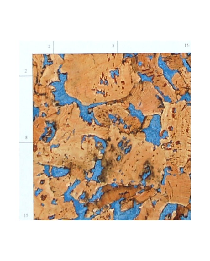 Liège de décoration murale simple épaisseur - 3 mm par 11 dalles soit 1,98 m² bleu - 155/grace Liège de décoration murale simple épaisseur - 3 mm par 11 dalles soit 1,98 m² bleu - 155/grace