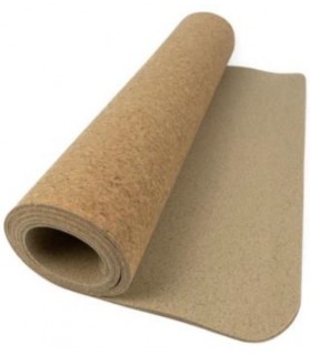 Tapis de yoga liège et latex 180 x 60 cm, ép 6 mm. Modèle Naturel