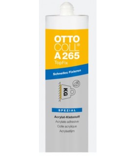 OTTOCOLL® A 265 TopFix Cartouche 310 ml ideal pour les petites surfaces jusqu'à 1.5 m² par cartouche