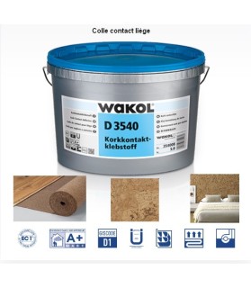 wakol colle contact type néoprène sans solvant (A+) pour le liège. Pot de 2,5 kg. pour 10 m²