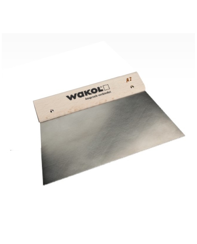 Peigne à dents ou spatule crantée WAKOL pour colle liège type TKB A2.