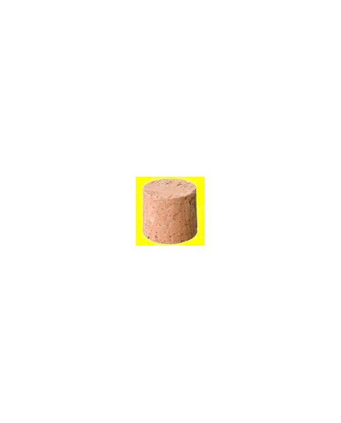 Bonde liège pour fût, hauteur 33 mm x 40 mm, livré sur carte par 4