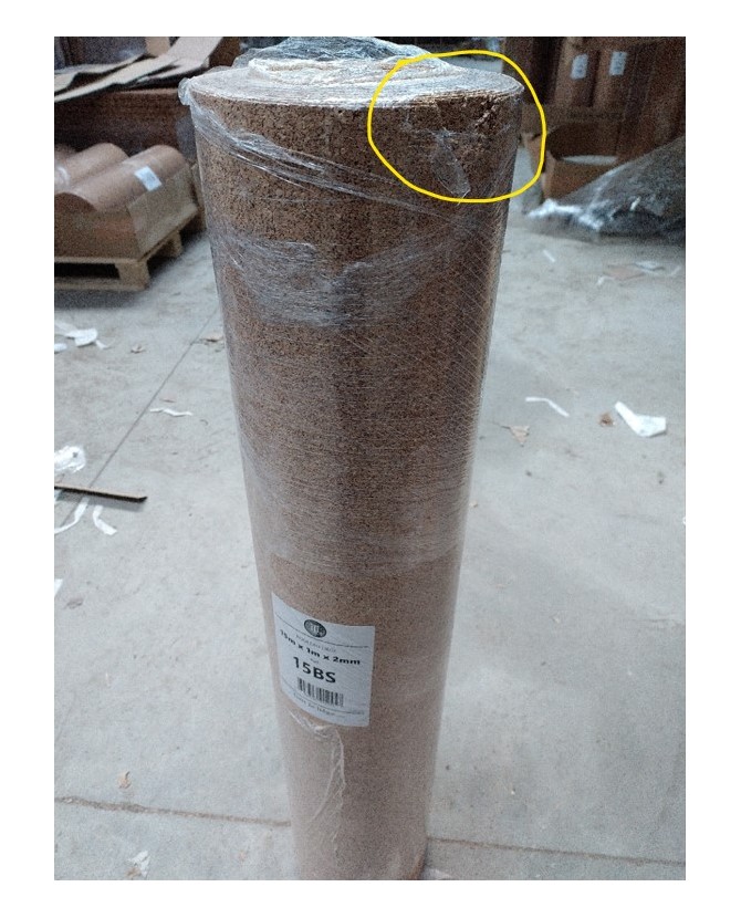 Rouleau vendu avec défauts de manutention- épaisseur 2 mm rouleau de 15 m² - 15/2