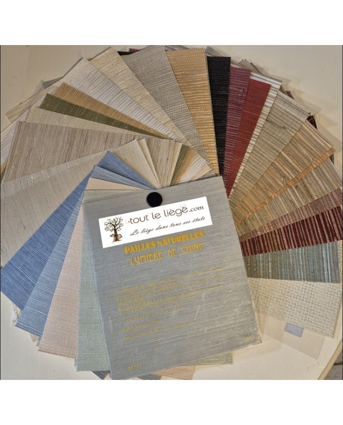 Nuancier destiné aux Professionnels – Papier Peint en Paille de Chine