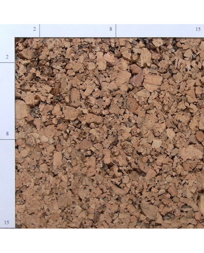 Echantillon de Liège aggloméré pour l'isolation thermique et acoustique 20 mm .Frais de port Offert.